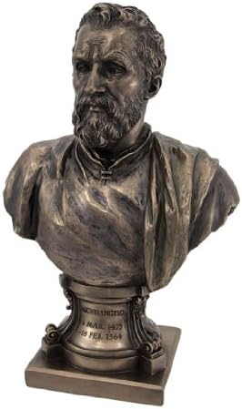 Unicorn Studios Michelangelo Bronze Bust Statue Artist