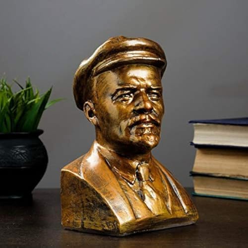 Vladimir Lenin Bronze Bust Statue Collectible