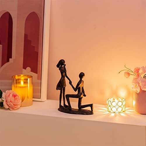 Iron 6th Anniversary Couple Sculpture Gift for Her