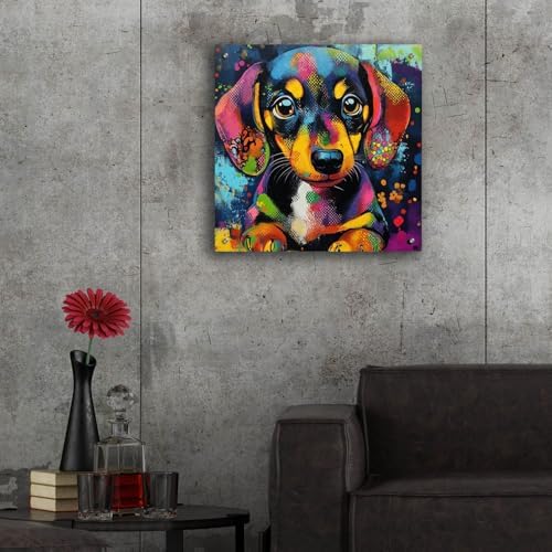 Epic Art Woof Dachshund Wall Art 24x24
