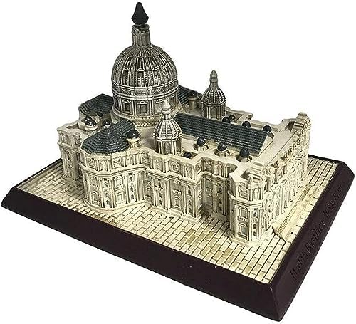 St Peters Basilica Resin Sculpture Decor Gray
