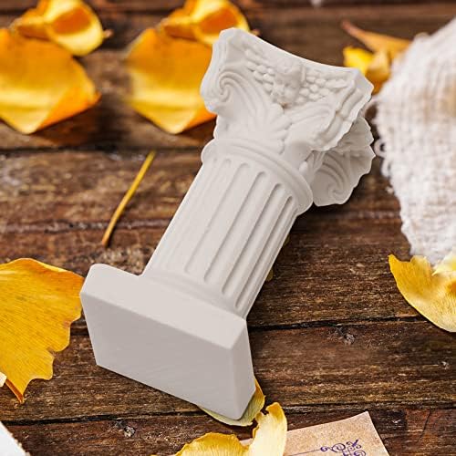 5Pcs Mini Roman Pillar Greek Columns White Resin Decorations