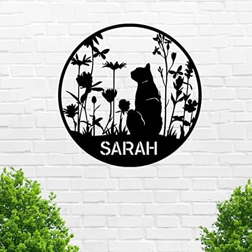 Custom Cat Metal Wall Sign - Personalized Wall Decor