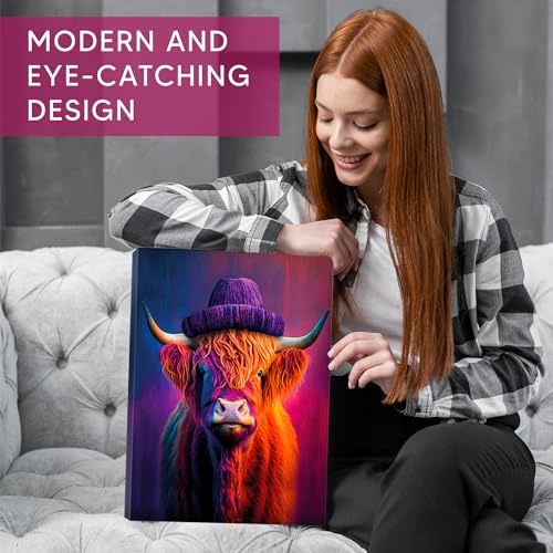 JOY CONCEPT Highland Cow Wall Art Set of 3