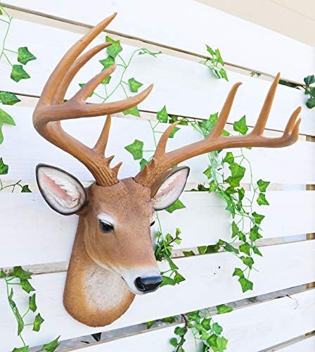 Ebros 12 Point Buck Wall Decor Trophy Sculpture