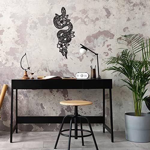 Gothic Metal Snake Wall Art Decor for Bedroom