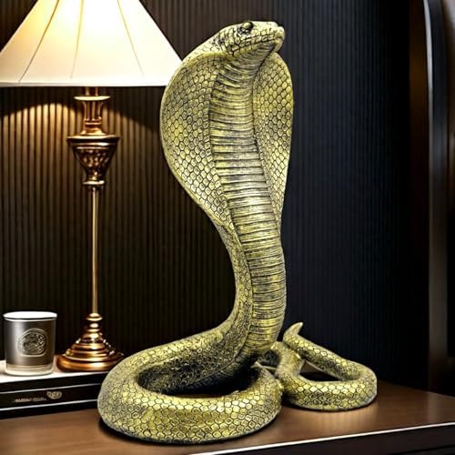 10 Inch King Cobra Snake Statue Figurine Sculpture