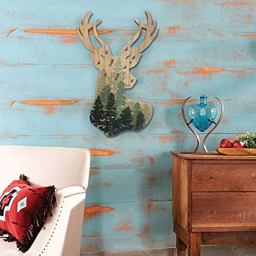 Limygus Wall Hanging Deer Head Art Deco MDF