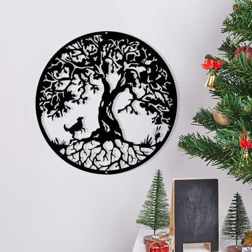 Lyyochinn Tree of Life Metal Wall Decor for Dogs
