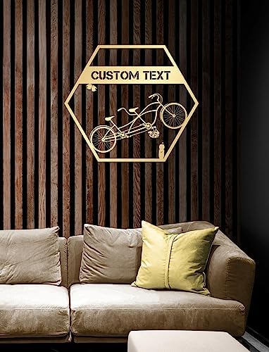Personalized Metal Bike Wall Art Decor