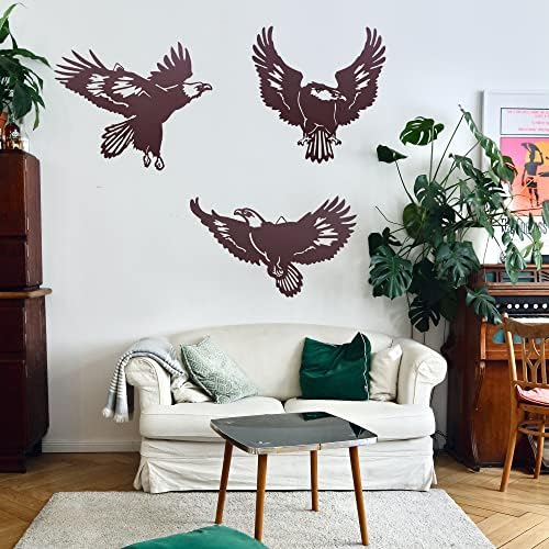BVLFOOK Metal Eagle Wall Decor 11 Inch
