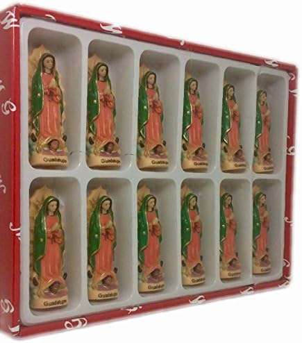 Alliance 3 Inch Set of 12 Our Lady of Guadalupe Statues
