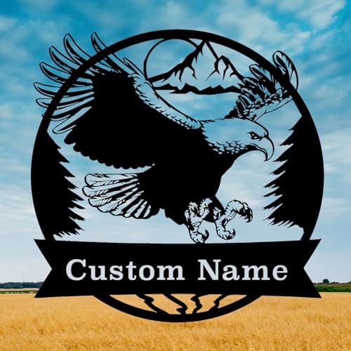 Custom Eagle Metal Sign for Home Decor