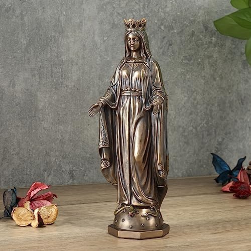 Veronese Design 8 18 Inch Lady of Grace Cold Cast Bronze Statue