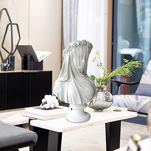 Enrotar Veiled Lady Bust 98 Inch Gothic Statue Handmade Sculpture