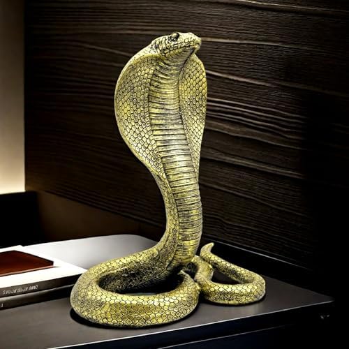 10 Inch King Cobra Snake Statue Figurine Sculpture