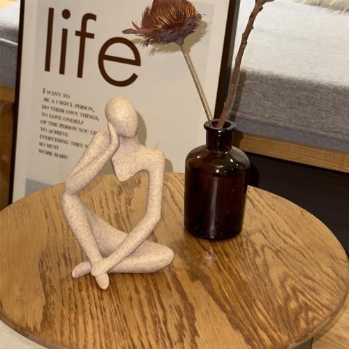 Sandstone Thinker Statue Home Decor Sculpture