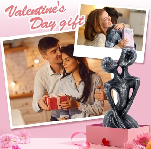 Romantic Couple Resin Sculpture for Anniversary Gifts