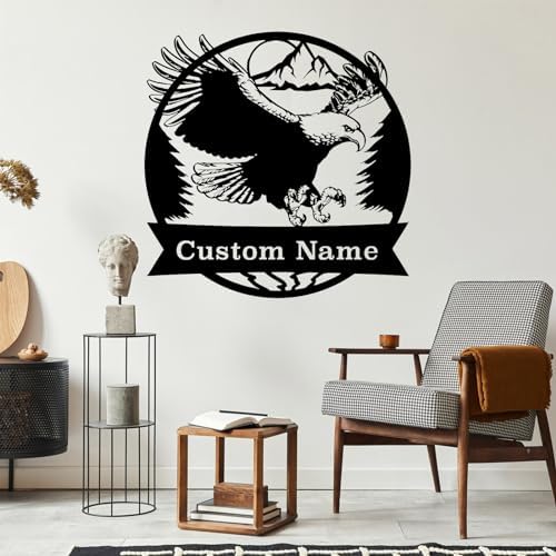 Custom Eagle Metal Sign for Home Decor