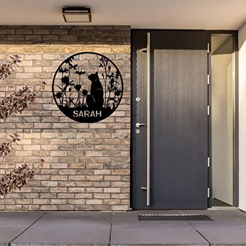 Custom Cat Metal Wall Sign - Personalized Wall Decor