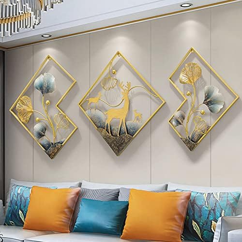 Tarkay 3 Piece Metal Wall Art Ginkgo Leaf Sculptures