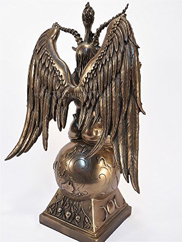 Baphomet Horned Goat God Statue 15 Inch Cold Cast Bronze
