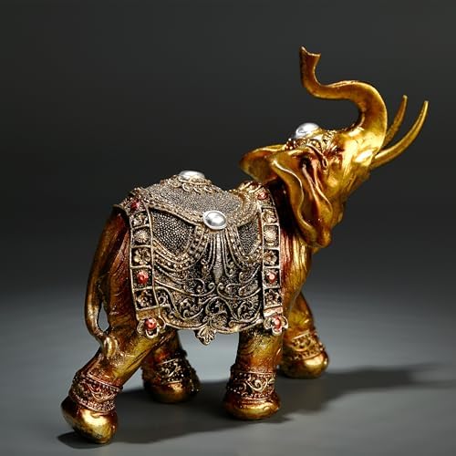 Lucky Elephant Statue 7 Inch Home Decor Figurine