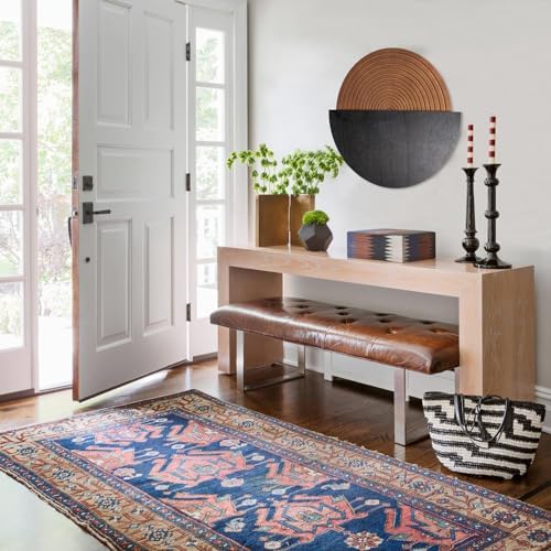 Flangairy Round Wall Decor Wooden Boho Half Circle Art