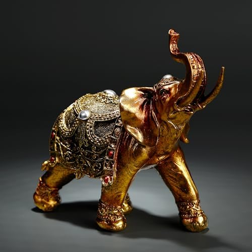 Lucky Elephant Statue 7 Inch Home Decor Figurine