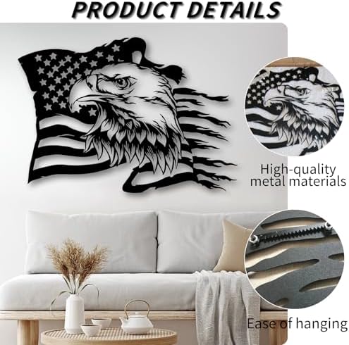 American Eagle Metal Wall Art 39x28