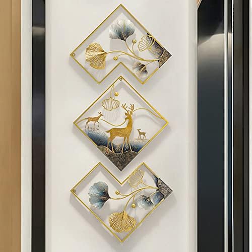 Tarkay 3 Piece Metal Wall Art Ginkgo Leaf Sculptures