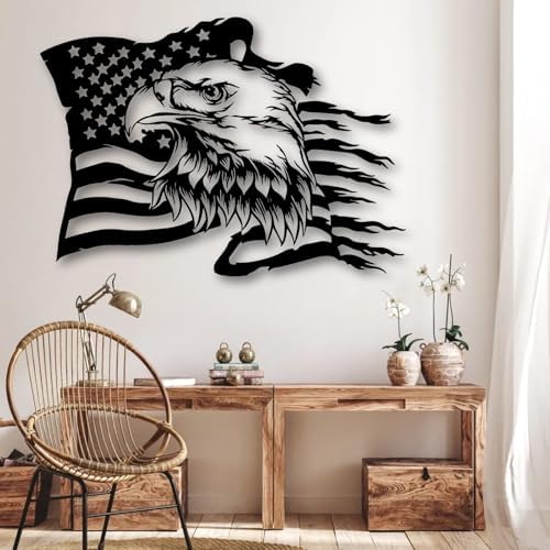 American Eagle Metal Wall Art 39x28
