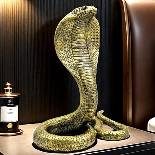 10 Inch King Cobra Snake Statue Figurine Sculpture