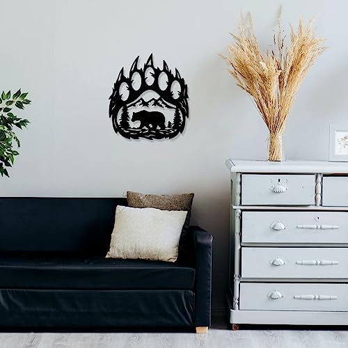 INFUNLY Rustic Bear Paw Wall Decor 108x118 Inches