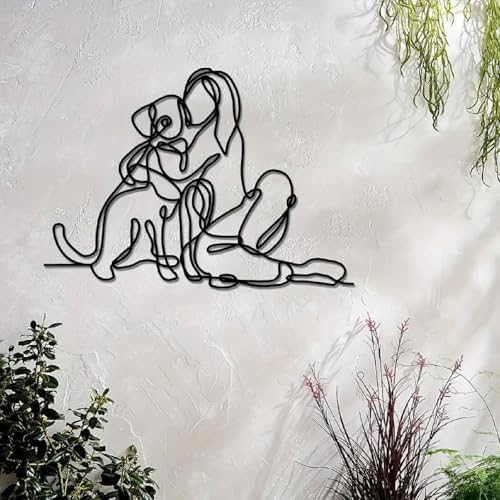 APLUSH Women And Dogs Wall Sculpture Decor