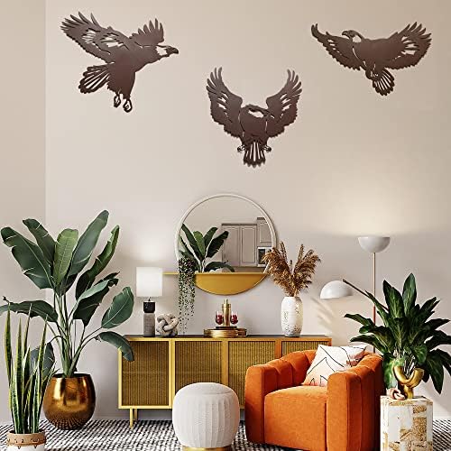 BVLFOOK Metal Eagle Wall Decor 11 Inch