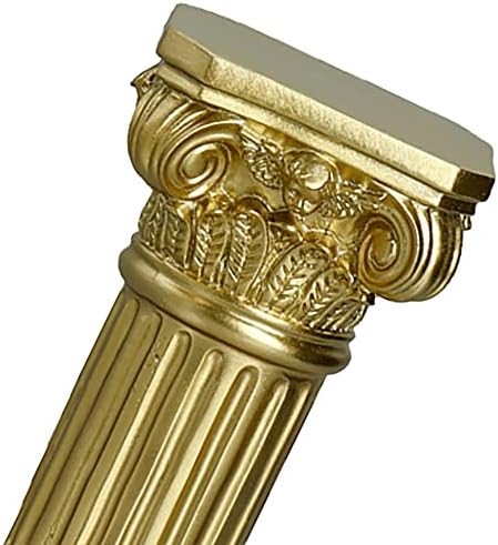 PRIZOM Gold Roman Pillar Resin Sculpture Decor