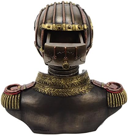 Veronese Design 75 Inch Tall Steampunk Secret Skeleton Band Uniform Bust Statue