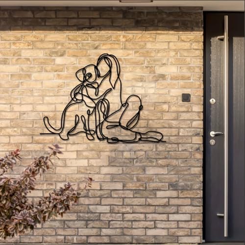 APLUSH Women And Dogs Wall Sculpture Decor
