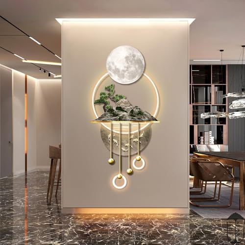 QAUWXKM 3D LED Wall Art Decor Sculpture