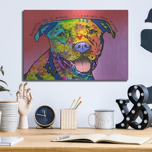 Everything I Know Metal Wall Art by Dean Russo