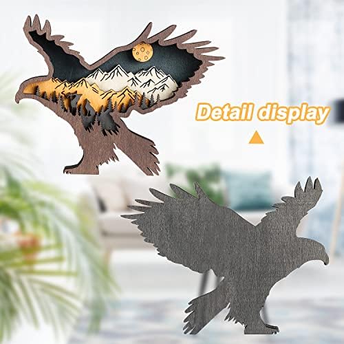 Laozai Wooden Forest Animals Wall Decor Sculpture