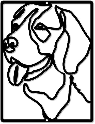 Creative Cabin Black Dog Wall Sculpture 12x9 Inch Decor
