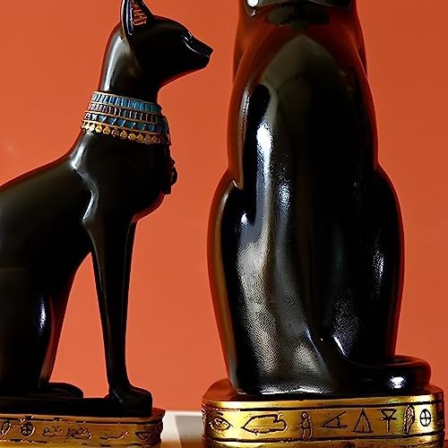 12 Inch Tall Black Egyptian Cat Goddess Bastet Statue