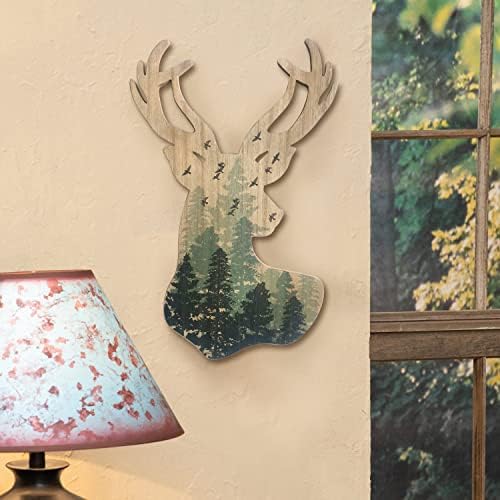 Limygus Wall Hanging Deer Head Art Deco MDF