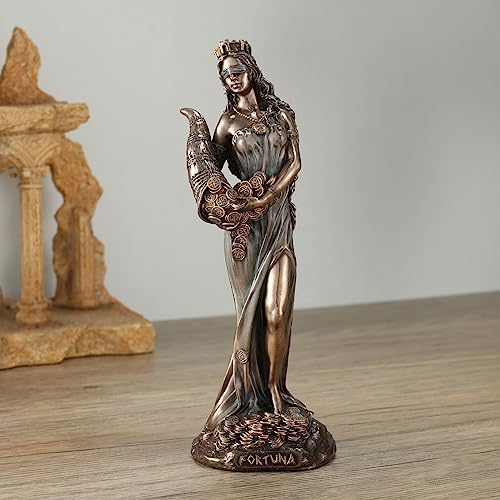 Veronese Design 6 18 Inch Fortuna Bronze Sculpture
