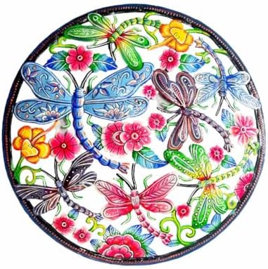 Decorative Dragonfly Garden Metal Wall Art