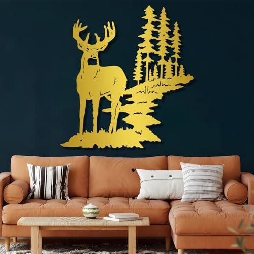 Tawinone Metal Deer Wall Art 17x19in