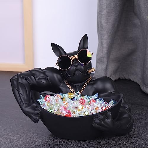 Black French Bulldog Statue - Decor Storage