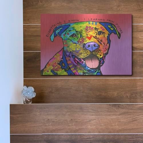 Everything I Know Metal Wall Art by Dean Russo